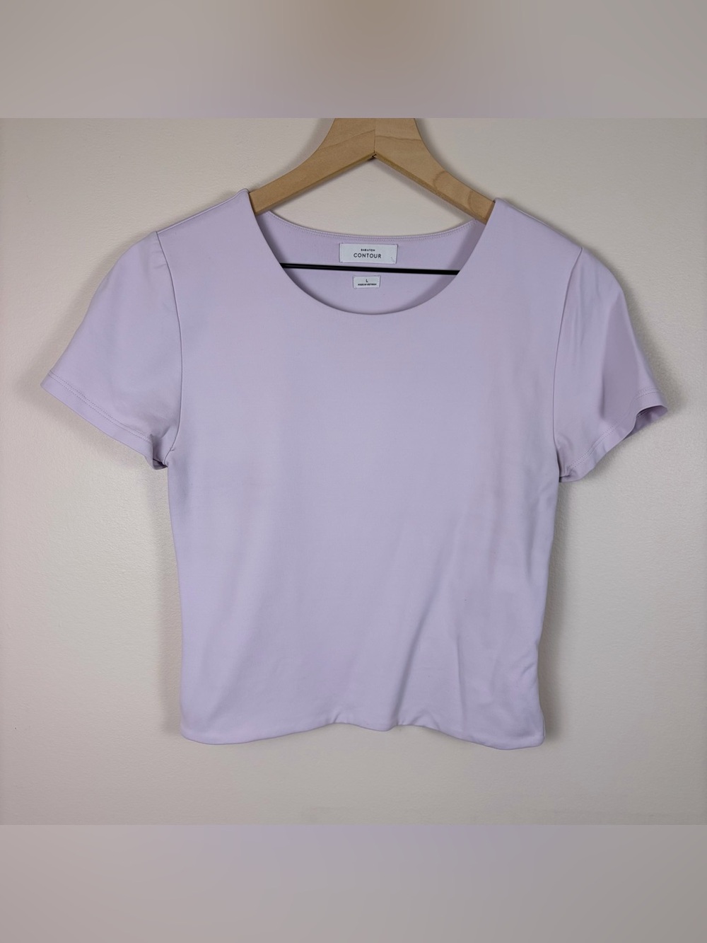 Babaton Contour Lavender Fitted Stretch Tee Women’s L Aritzia